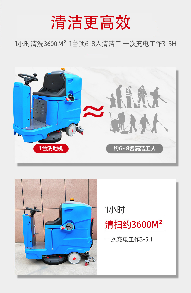 静海驾驶式洗地机更适合用在高铁站